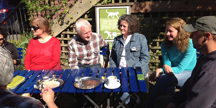 Members at Cocoa West Chocolatier, Bowen Is.